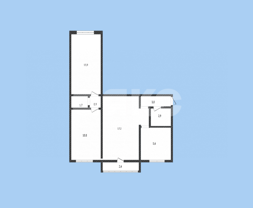 Фото №15: 3-комнатная квартира 60 м² - Луганск, Молодёжный квартал, 24