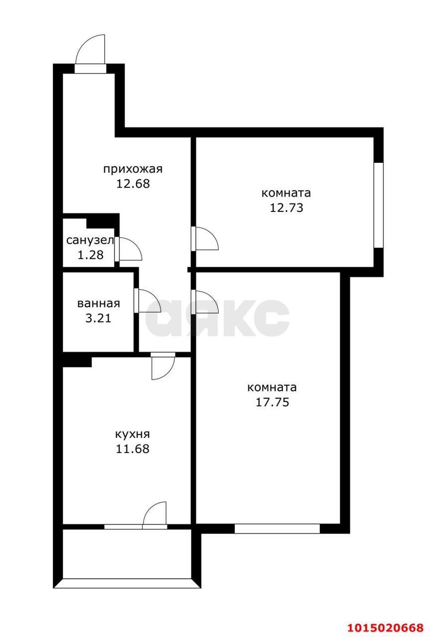 Фото №11: 2-комнатная квартира 63 м² - Краснодар, Комсомольский, ул. Уральская, 119/2