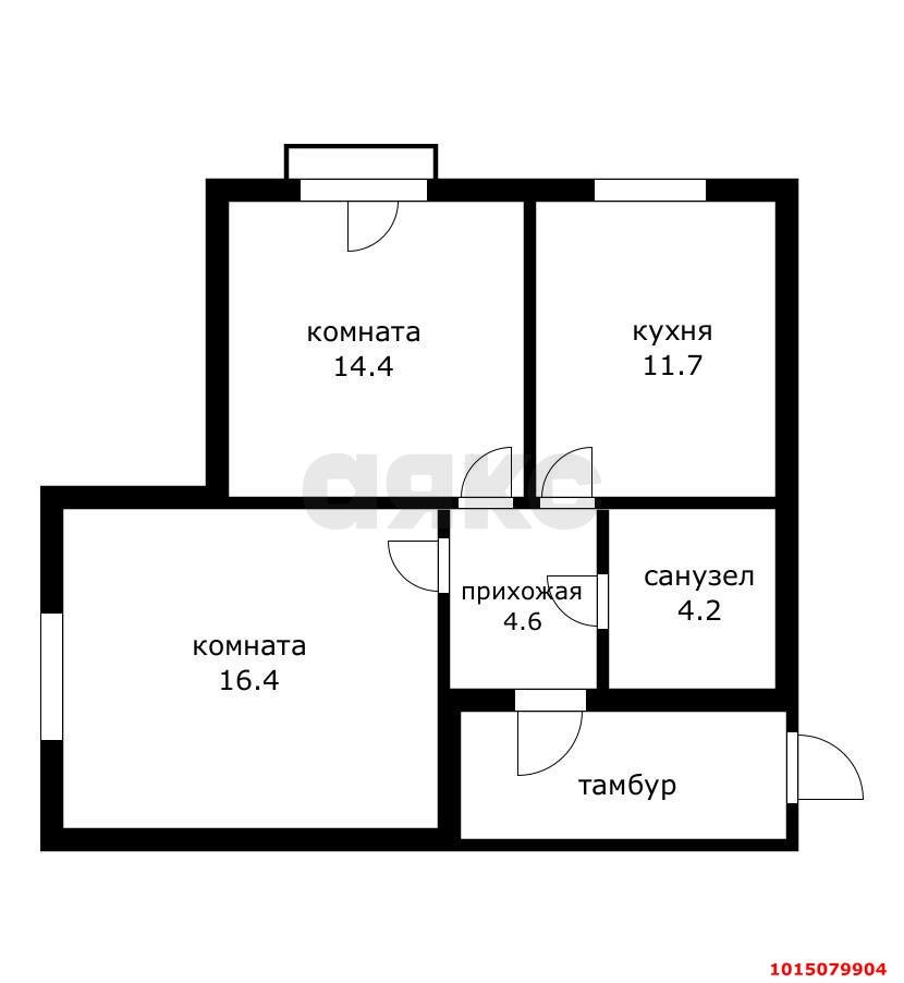Фото №8: 2-комнатная квартира 51 м² - Краснодар, Пашковский, ул. Кирова, 234