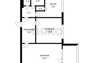 Фото №3: 2-комнатная квартира 46 м² - Краснодар, мкр. Гидростроителей, ул. Гидростроителей, 37