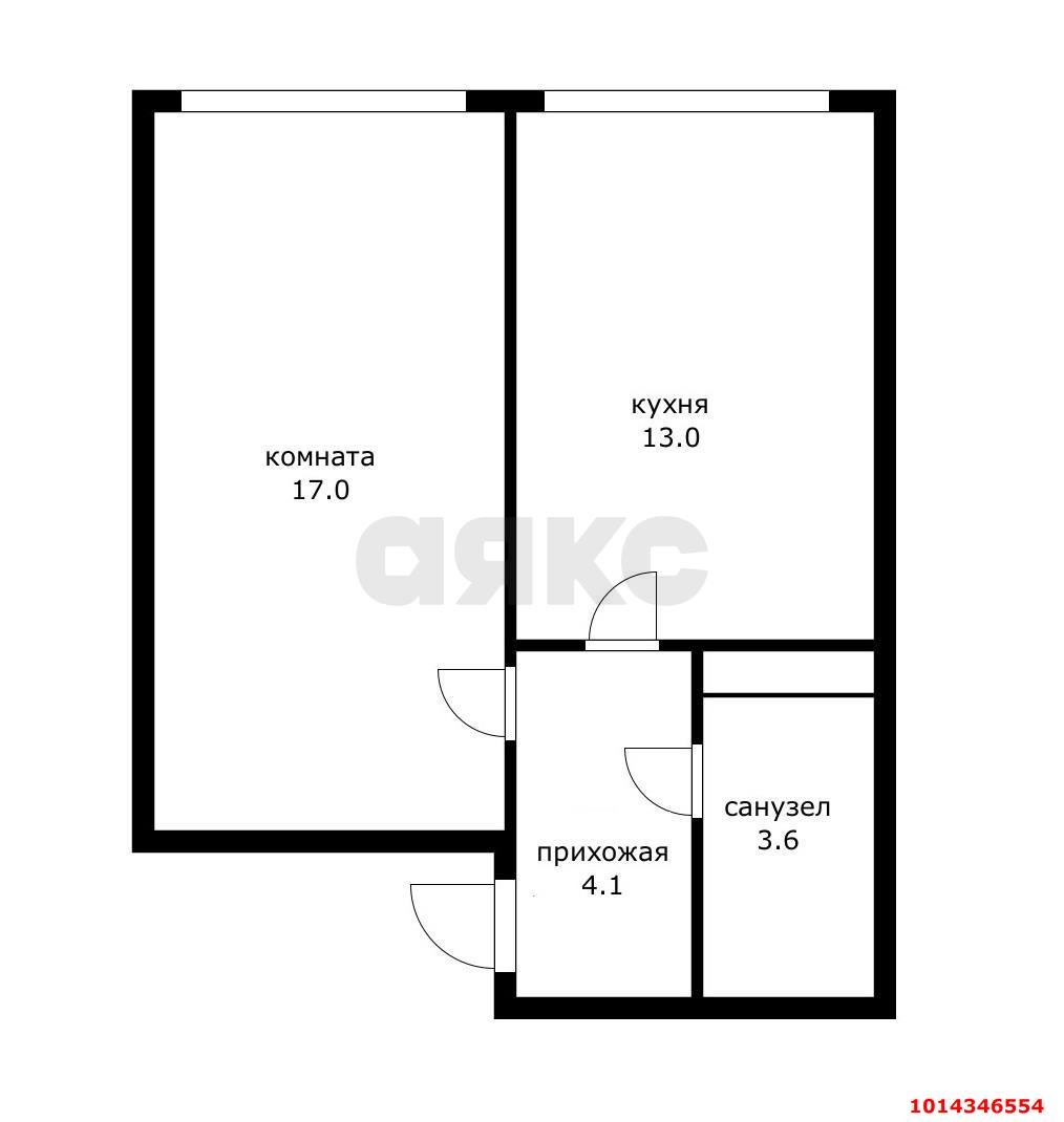 Фото №11: 1-комнатная квартира 37 м² - Новая Адыгея, жилой комплекс Мега-Победа 2, ул. Песочная, 1к5