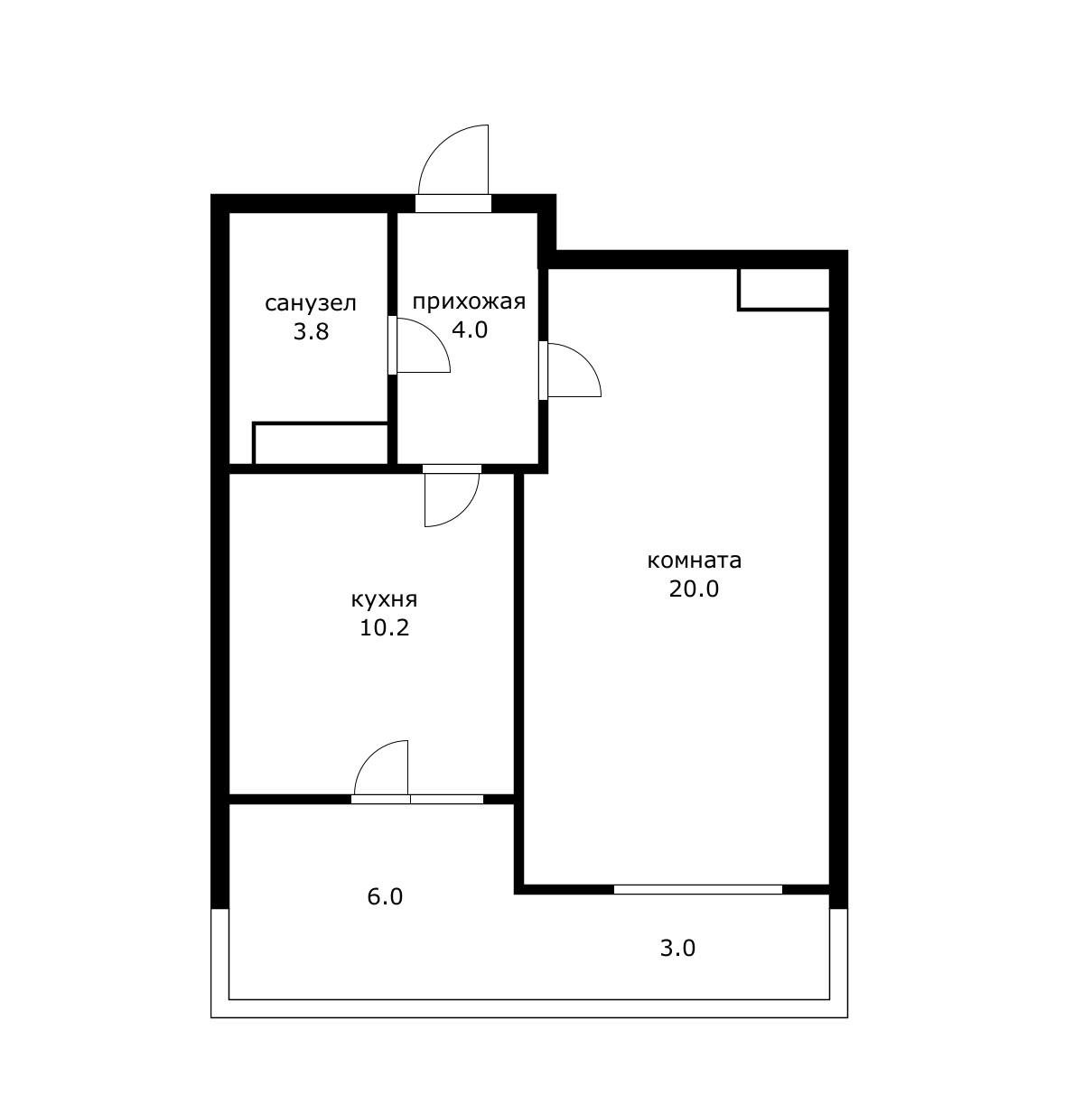 Фото №20: 1-комнатная квартира 47 м² - Краснодар, Карасунский внутригородской округ, мкр. Хлопчато-бумажный Комбинат, ул. Уральская, 75/4