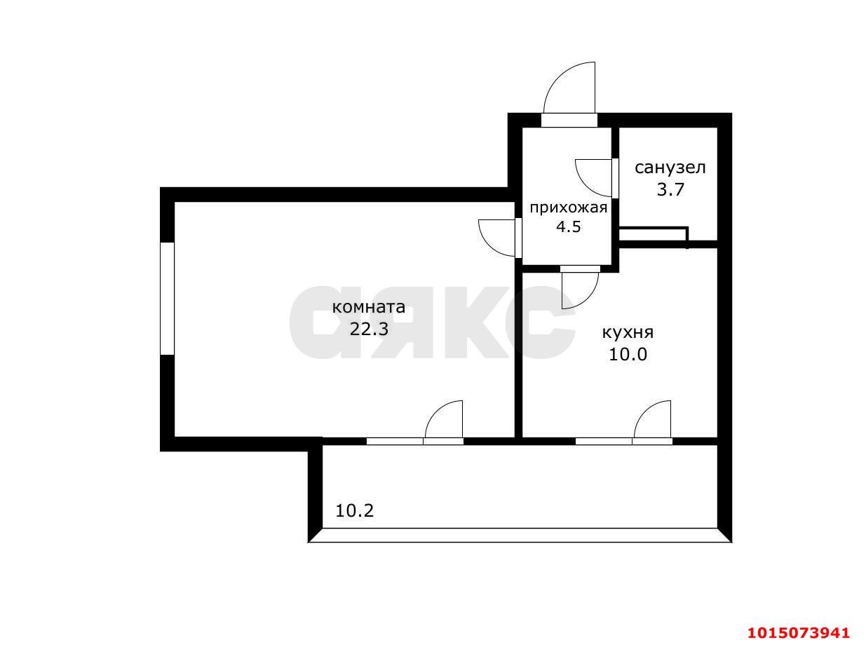 Фото №14: 1-комнатная квартира 50 м² - Краснодар, Восточно-Кругликовский, ул. им. Героя Яцкова И.В., 2