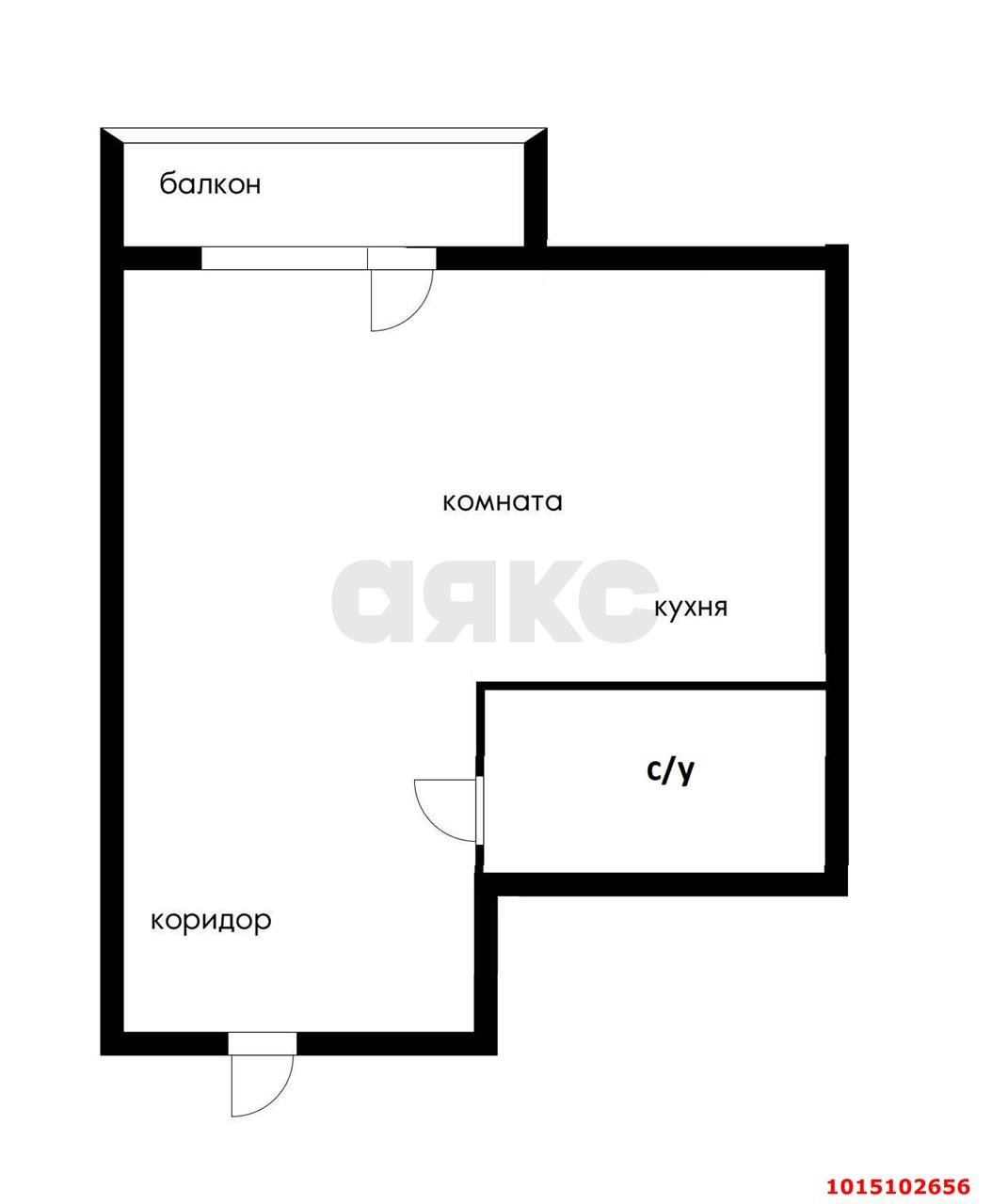 Фото №5: 1-комнатная квартира 35 м² - Краснодар, Прикубанский внутригородской округ, ул. Калужская, 24/3