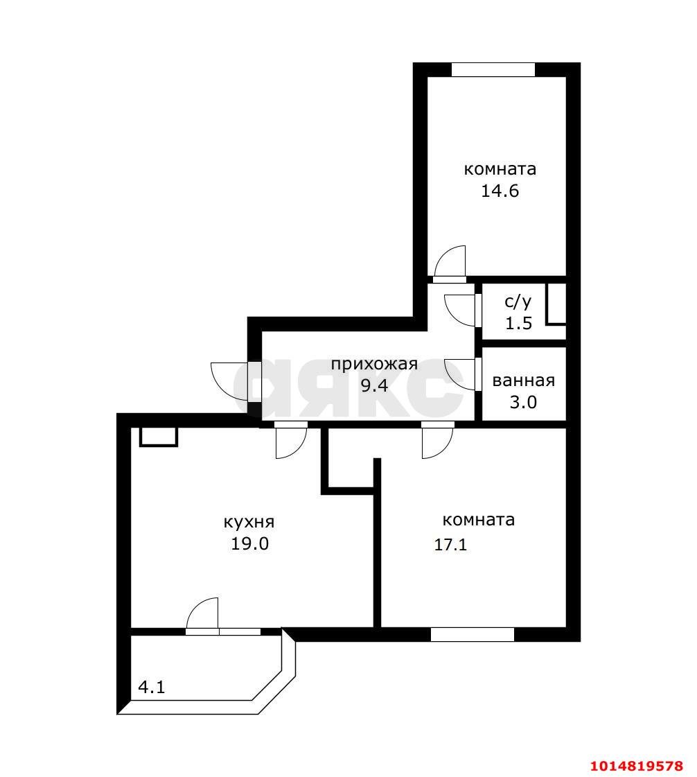Фото №12: 2-комнатная квартира 69 м² - Краснодар, ЖК Смоленский, ул. Восточно-Кругликовская, 30
