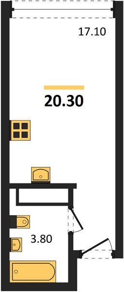 Фото №1: Студия 20 м² - Краснодар, Догма Парк, мкр. Прикубанский внутригородской округ