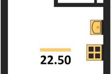 Фото №1: Студия 22 м² - Краснодар, мкр. Прикубанский внутригородской округ, 