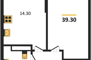 Фото №1: 1-комнатная квартира 39 м² - Краснодар, мкр. Прикубанский внутригородской округ, 