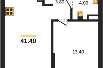 Фото №1: 1-комнатная квартира 41 м² - Краснодар, мкр. Прикубанский внутригородской округ, 