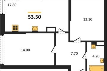 Фото №1: 2-комнатная квартира 53 м² - Краснодар, мкр. Прикубанский внутригородской округ, 