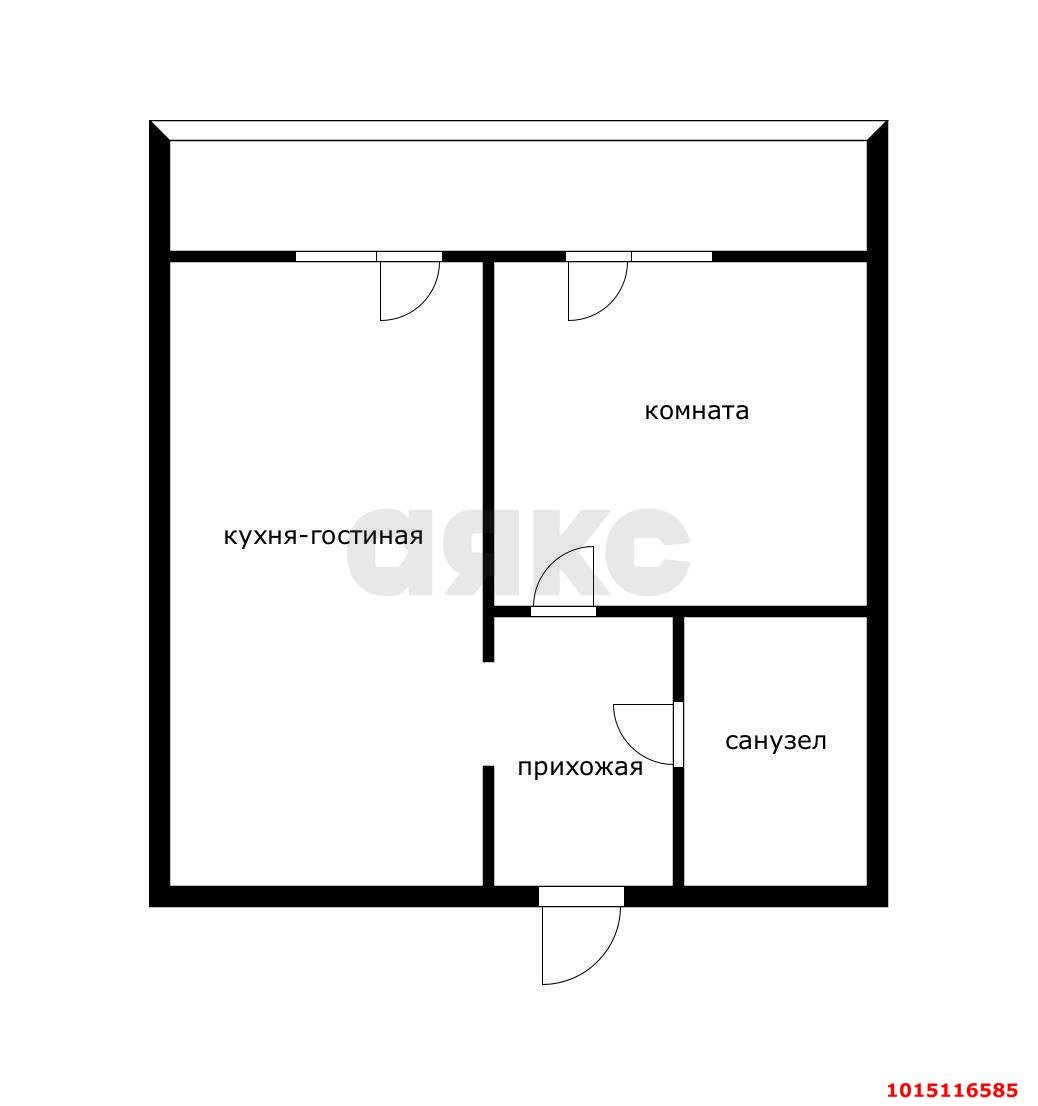 Фото №10: 1-комнатная квартира 36 м² - Краснодар, Черёмушки, ул. Селезнёва, 4/6