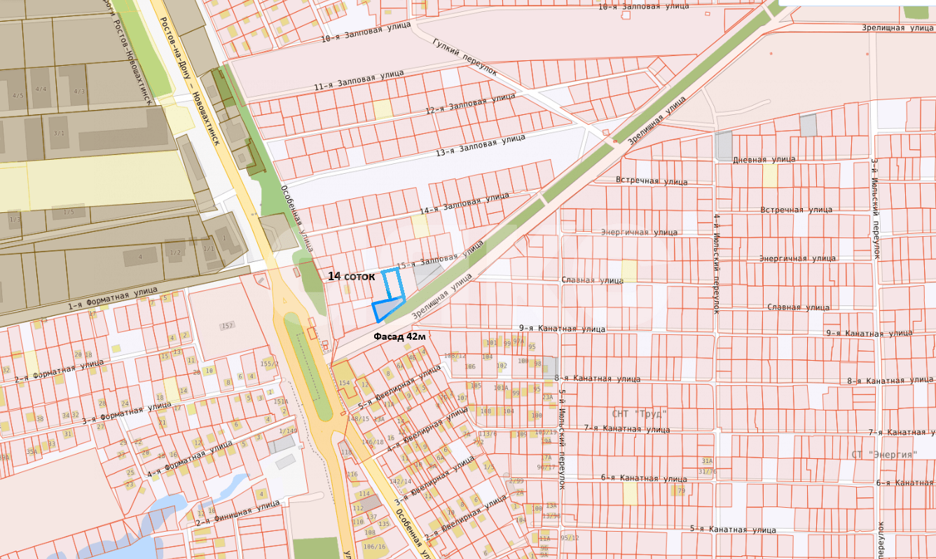 Фото №1: Коммерческая земля 14 сот. - Ростов-на-Дону, Октябрьский, ул. Зрелищная