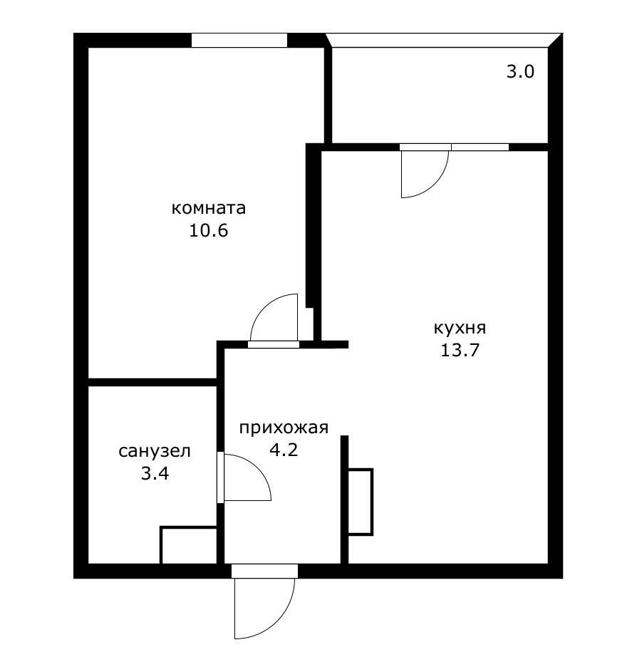 Фото №3: 1-комнатная квартира 34 м² - Краснодар, Прикубанский внутригородской округ, мкр. Парк Победы, ул. Героя Пешкова, 14