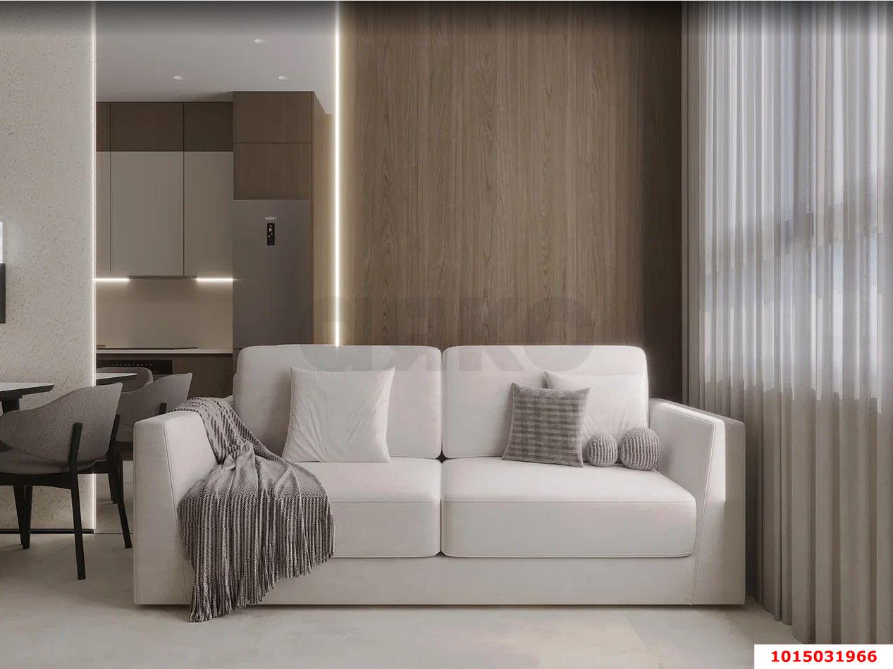 Фото №4: 2-комнатная квартира 66 м² - Краснодар, Прикубанский внутригородской округ, Завод Измерительных Приборов, мкр. жилой комплекс Кубанский, ул. Зиповская, 40