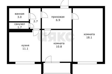 Фото №5: 2-комнатная квартира 58 м² - Краснодар, мкр. Московский, ул. имени Николая Семеновича Котлярова, 5