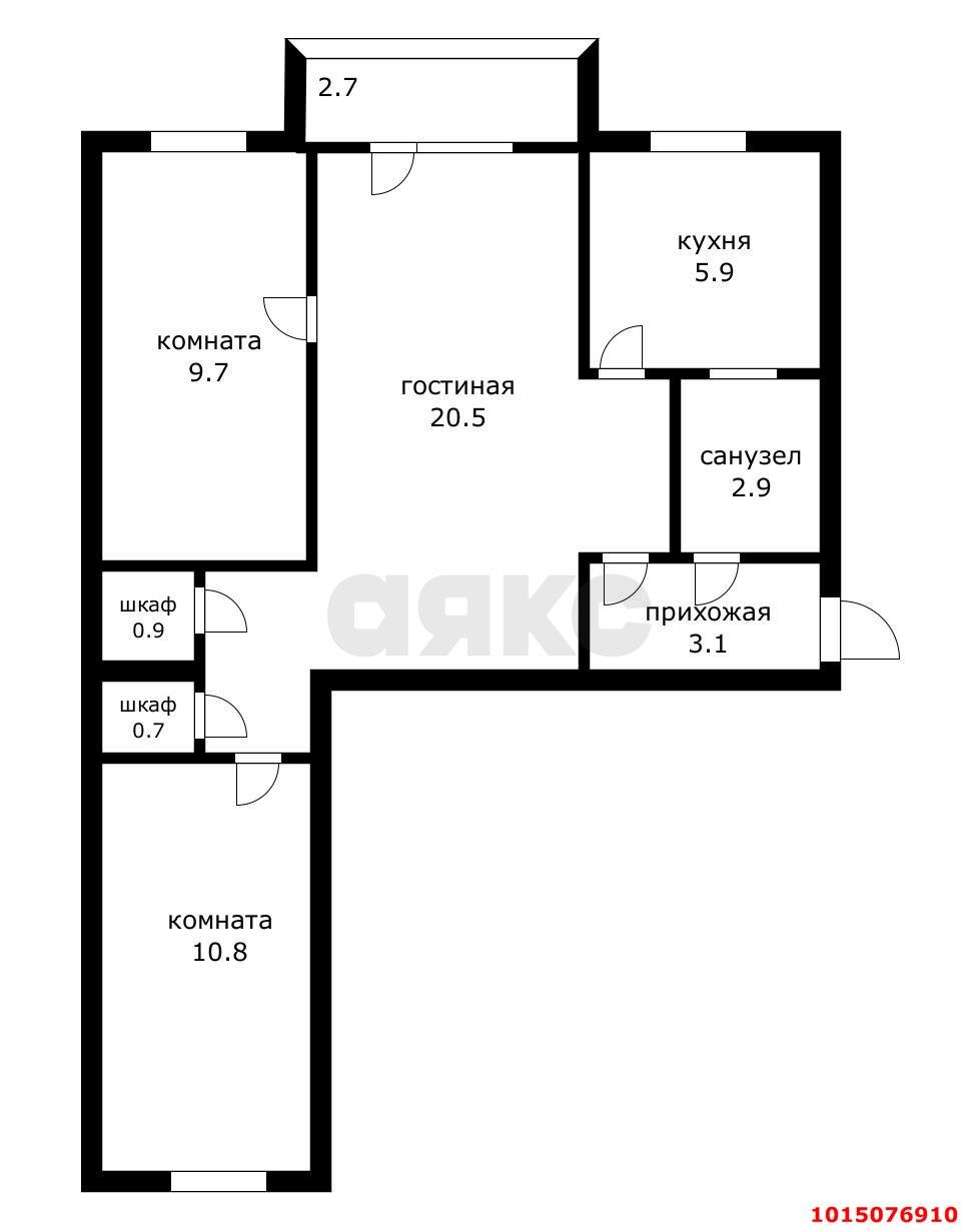 Фото №11: 3-комнатная квартира 58 м² - Краснодар, Пашковский, ул. Энергетиков, 6