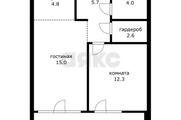Фото №5: 1-комнатная квартира 50 м² - Краснодар, мкр. жилой комплекс Титаны, б-р Адмирала Пустошкина, 11/1