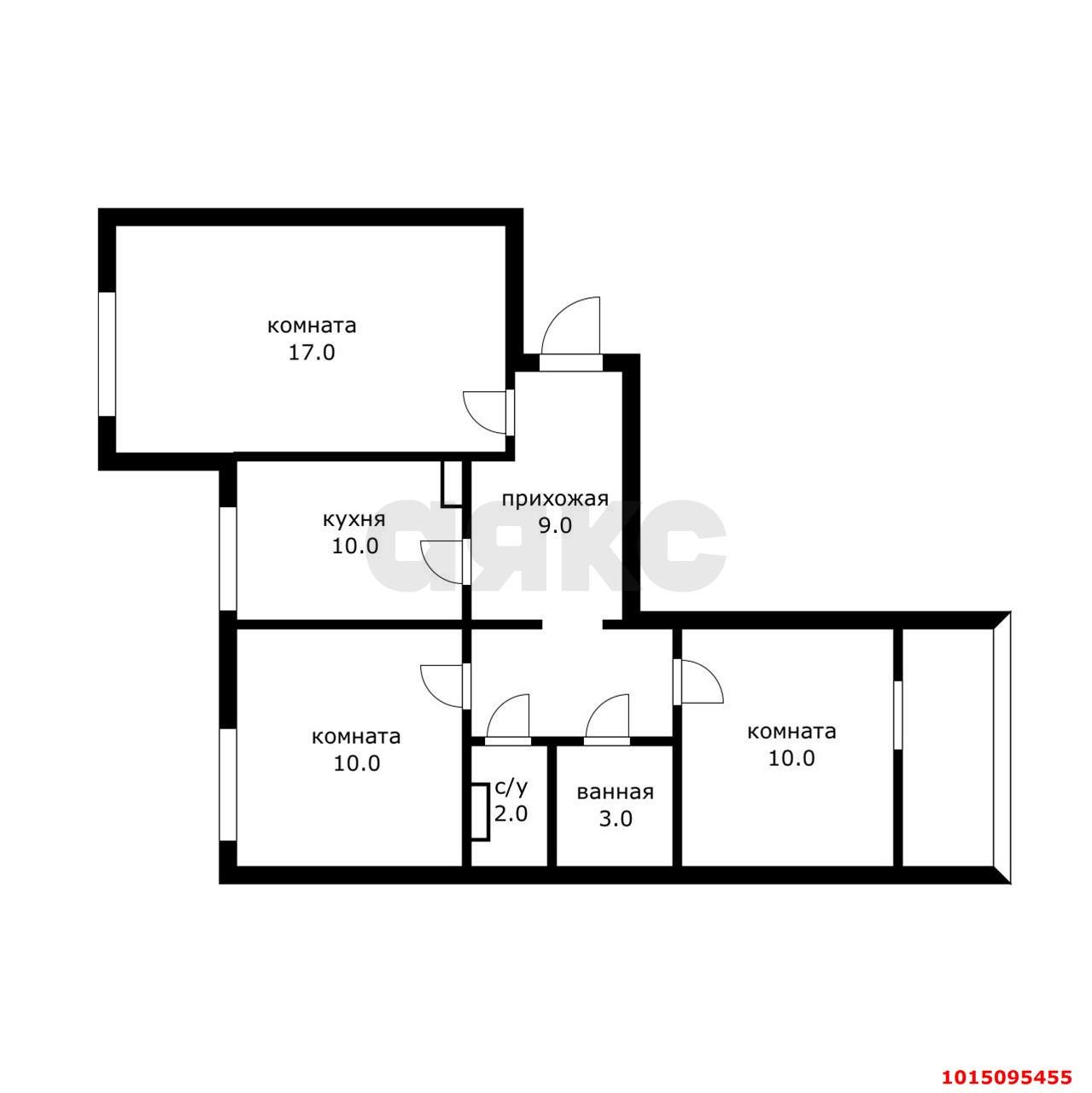 Фото №18: 3-комнатная квартира 70 м² - Краснодар, Юбилейный, пр-кт Чекистов, 23
