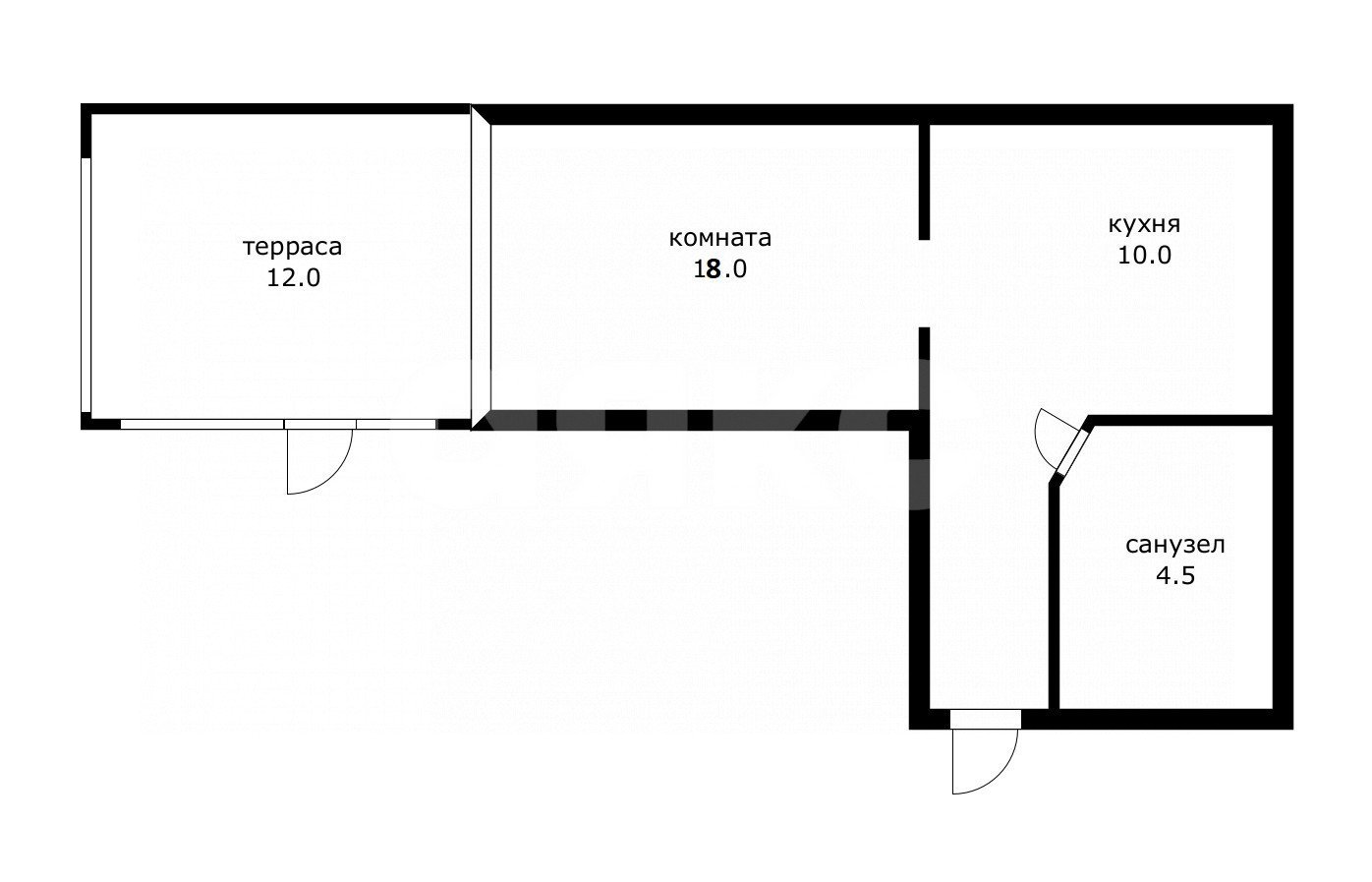 Фото №15: 1-комнатная квартира 33 м² - Сочи, Заречный, ул. Вишнёвая, 10/7