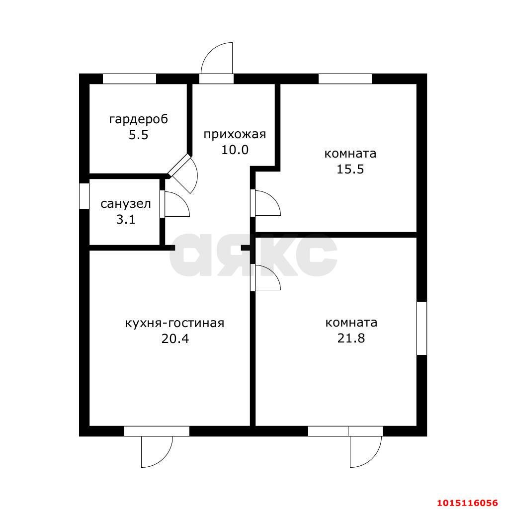 Фото №15: Дом 81 м² + 6 сот. - Краснодар, Прикубанский внутригородской округ, ул. имени В.М. Комарова, 168/1