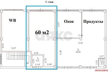 Фото №3: Торговое помещение 60 м² - Южный, ул. Войсковая, 8/5