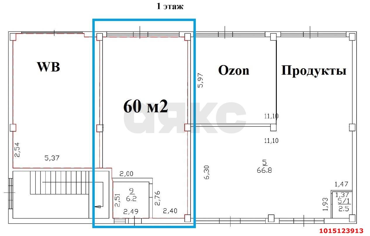 Фото №3: Торговое помещение 60 м² - Южный, ул. Войсковая, 8/5