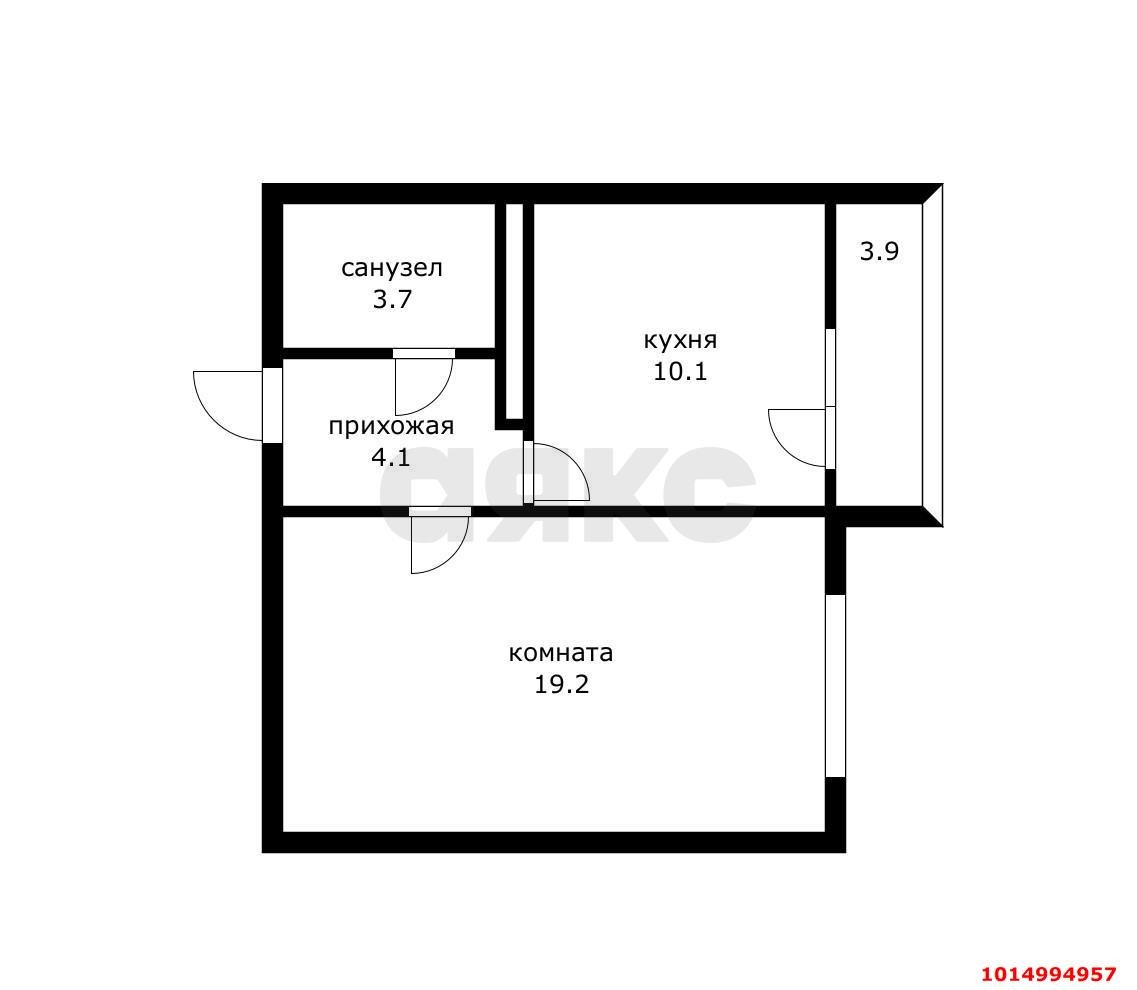 Фото №18: 1-комнатная квартира 41 м² - Краснодар, Молодёжный, ул. 2-я Целиноградская, 13