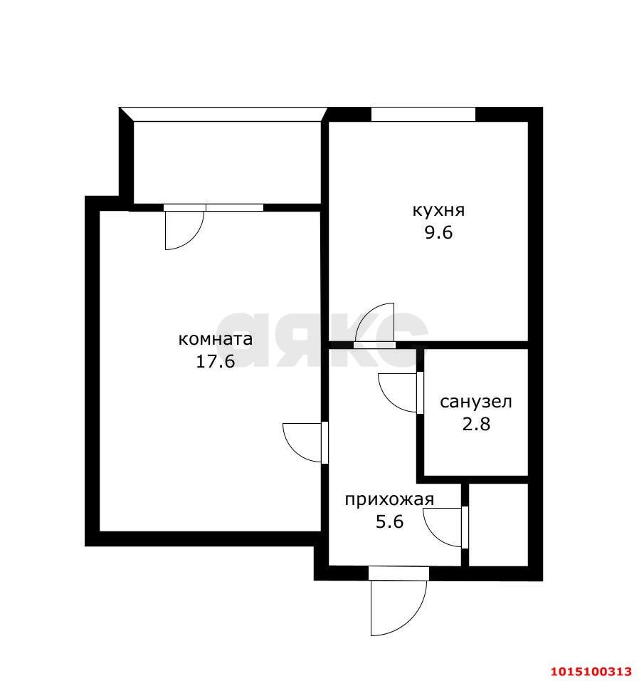 Фото №16: 1-комнатная квартира 41 м² - Краснодар, Центральный, ул. Промышленная, 94