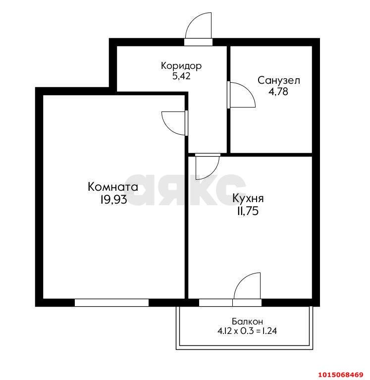 Фото №10: 1-комнатная квартира 42 м² - Краснодар, ЖК На Стахановской, ул. Стахановская, 1/3