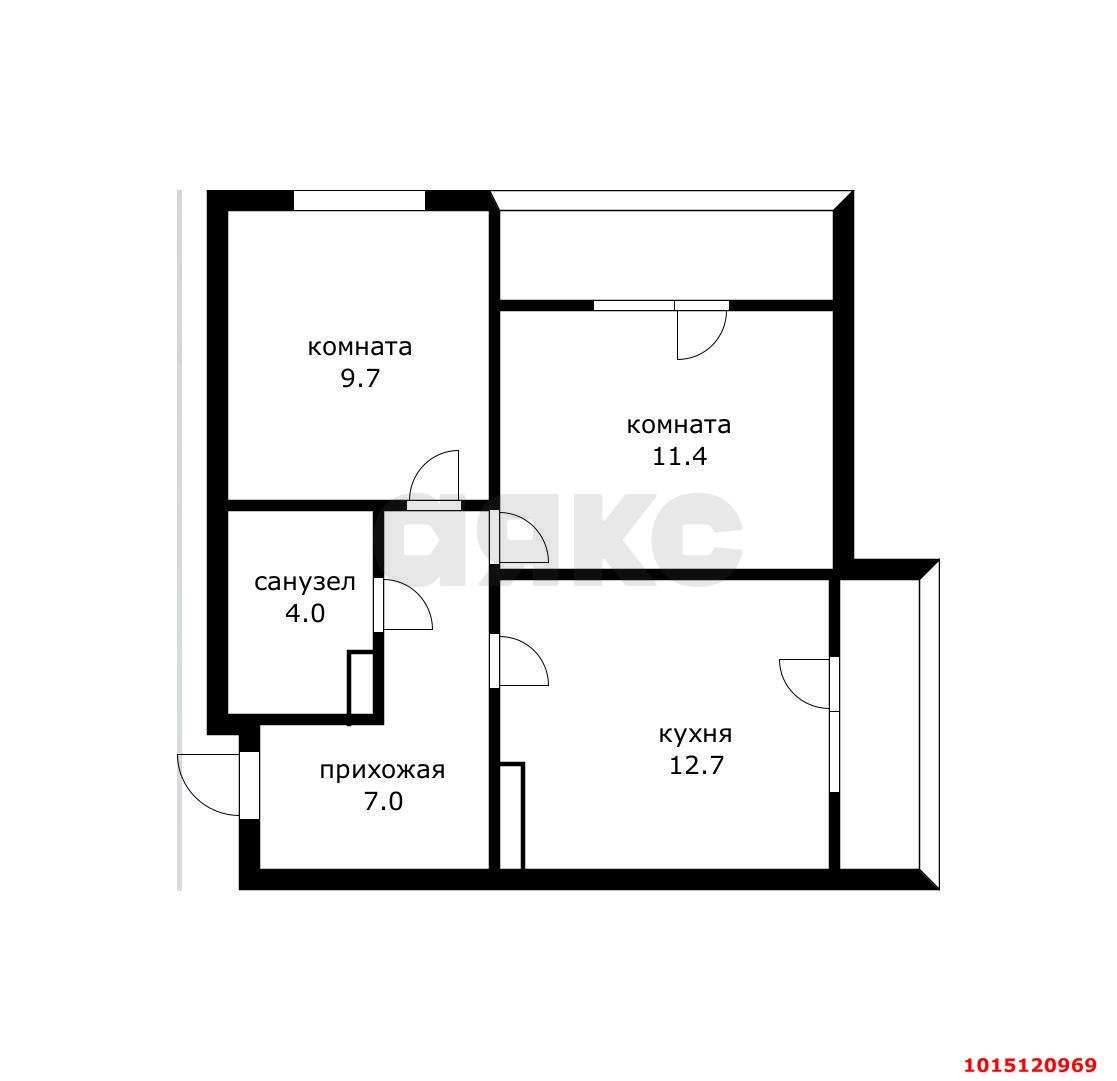 Фото №14: 2-комнатная квартира 55 м² - Краснодар, жилой комплекс Ракурс, ул. имени Героя Ростовского, 8