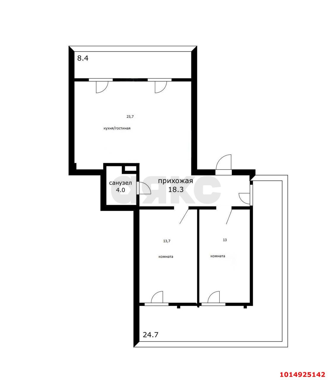 Фото №14: 2-комнатная квартира 72 м² - Краснодар, Центральный внутригородской округ, мкр. Центральный, ул. Ленина, 72