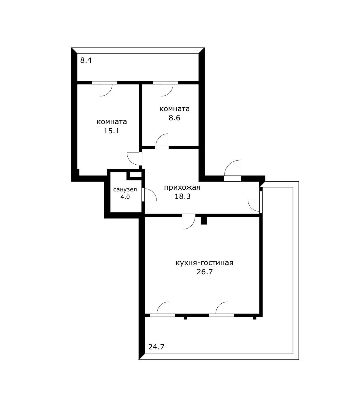 Фото №14: 2-комнатная квартира 72 м² - Краснодар, Центральный внутригородской округ, мкр. Центральный, ул. Ленина, 72