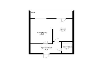 Фото №1: 1-комнатная квартира 48 м² - Краснодар, мкр. Горхутор, ул. Агрономическая, 2/5лит1