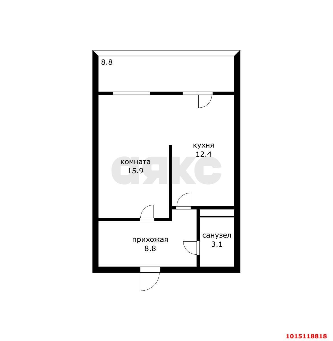Фото №1: 1-комнатная квартира 48 м² - Краснодар, Горхутор, ул. Агрономическая, 2/5лит1