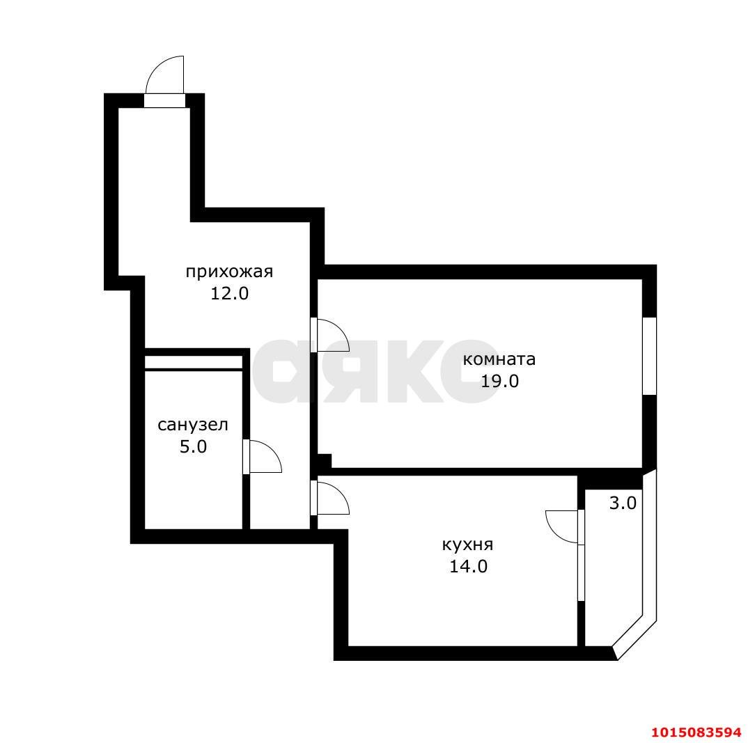 Фото №7: 1-комнатная квартира 55 м² - Краснодар, Прикубанский внутригородской округ, мкр. имени Маршала Жукова, ул. Александра Покрышкина, 4/6