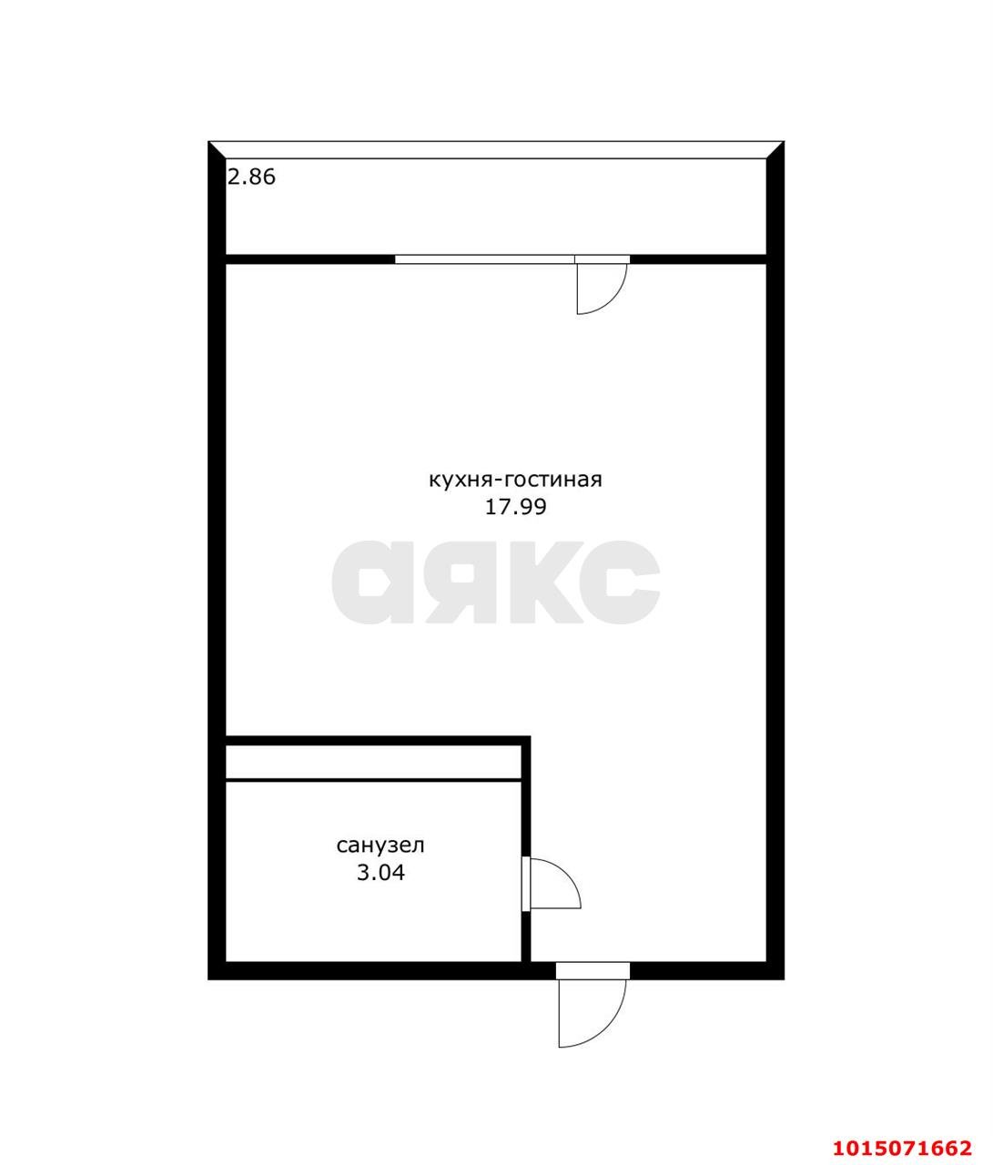 Фото №5: Студия 26 м² - Краснодар, Славянский, ул. Заполярная, 39к3