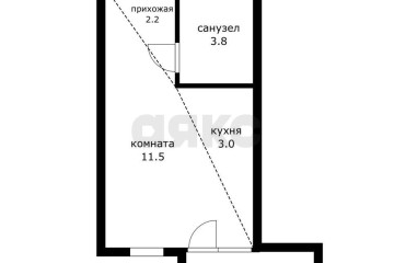 Фото №5: Студия 24 м² - Краснодар, мкр. Завод Радиоизмерительных Приборов, пер. Гаражный, 12/2