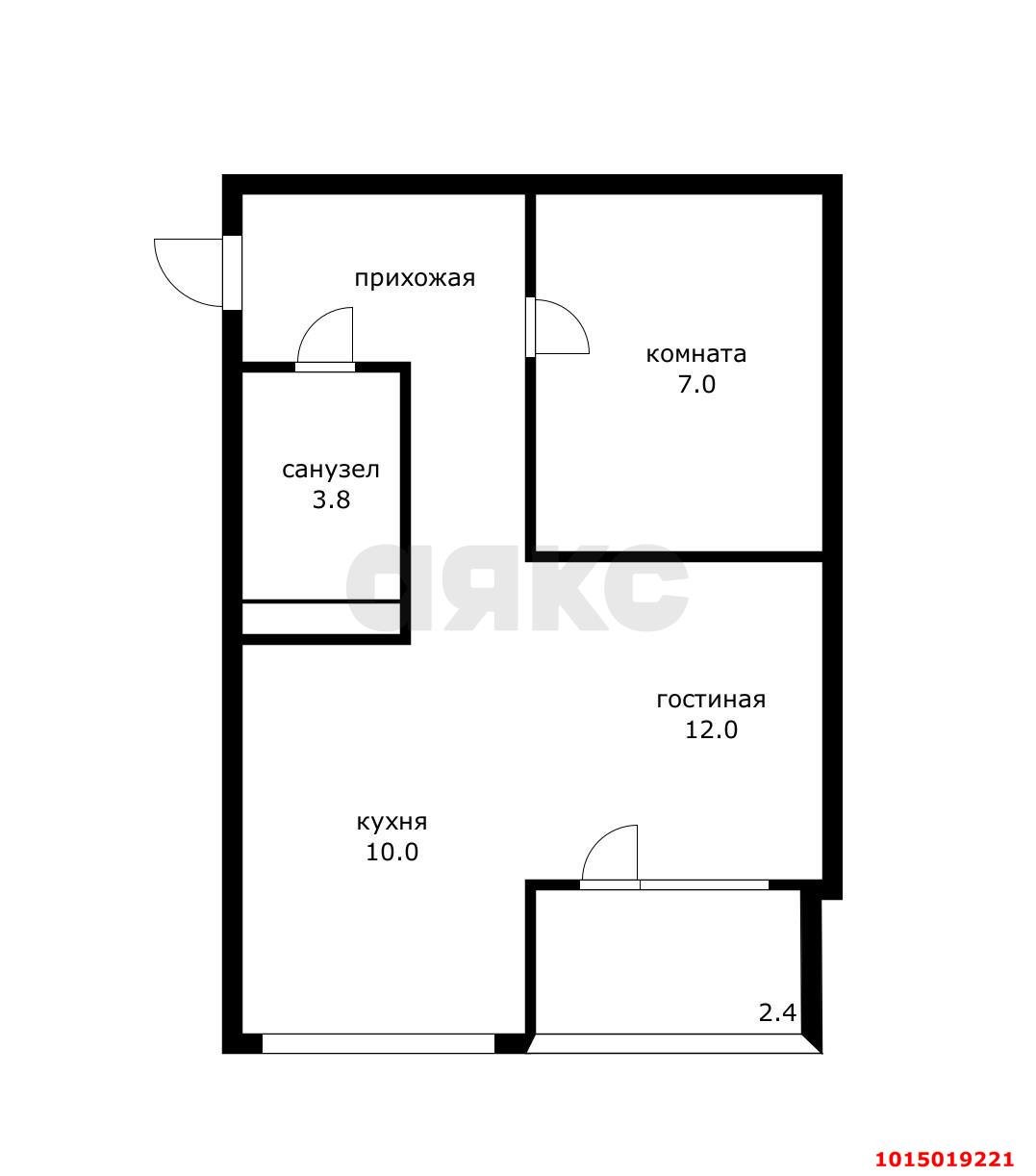 Фото №13: 1-комнатная квартира 41 м² - Краснодар, Прикубанский внутригородской округ, Музыкальный, мкр. Завод Радиоизмерительных Приборов, ул. имени Сергея Есенина, 121