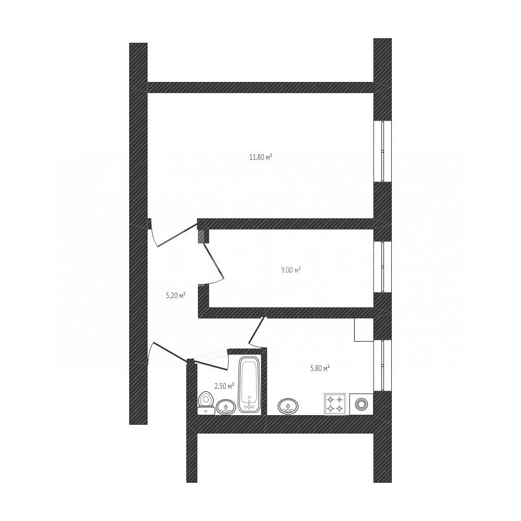 Фото №11: 2-комнатная квартира 40 м² - Краснодон, ул. Котова, 3А