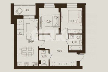Фото №4: 2-комнатная квартира 69 м² - Луганск, р. Жовтневый, ул. Павла Сороки, 70А