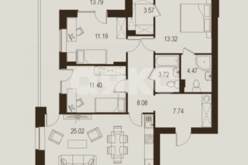 Фото №1: 3-комнатная квартира 102 м² - Луганск, р. Жовтневый, ул. Павла Сороки, 70А