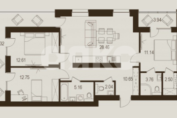 Фото №1: 3-комнатная квартира 107 м² - Луганск, р. Жовтневый, ул. Павла Сороки, 70А