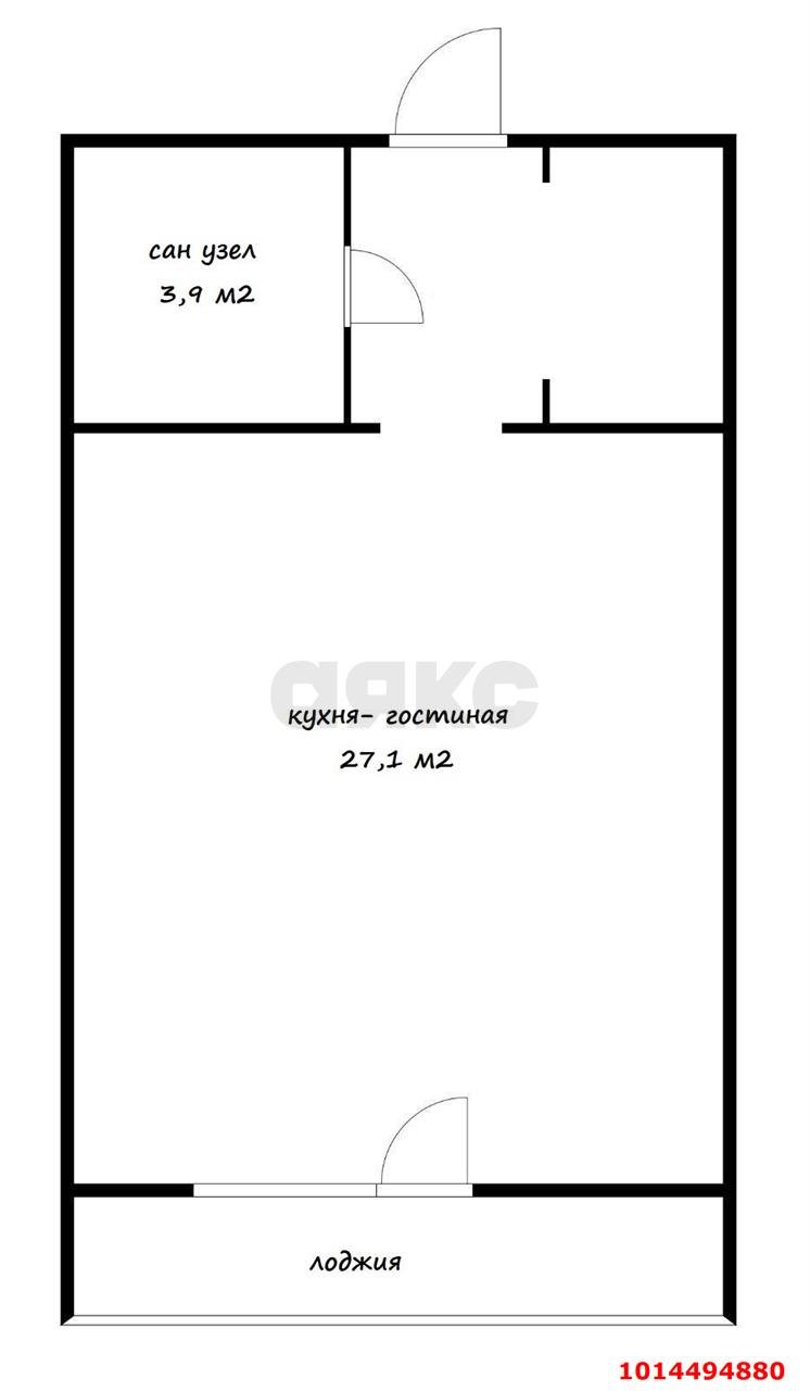 Фото №11: Студия 30 м² - Знаменский, Карасунский внутригородской округ, ул. Берёзовая, 1