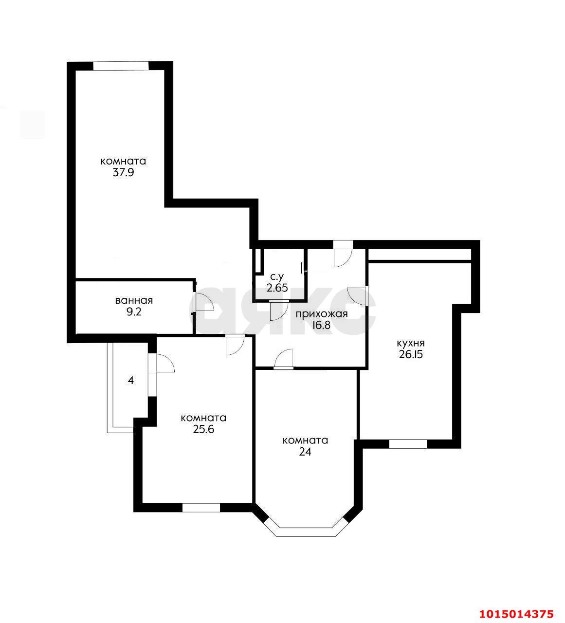 Фото №18: 3-комнатная квартира 140 м² - Краснодар, Фестивальный, ул. Скрябина