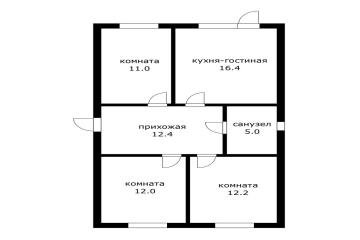 Фото №3: Дом 83 м² - Южный, п. коттеджный  Южная столица, ул. Апшеронская, 26