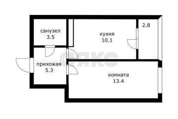 Фото №2: 1-комнатная квартира 35 м² - Краснодар, мкр. жилой комплекс Самолёт-3, ул. Ивана Беличенко, 85