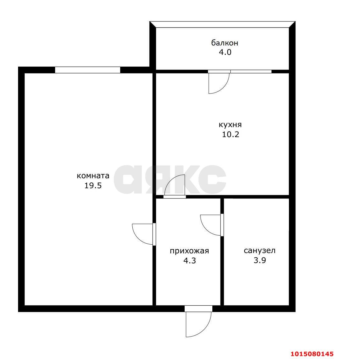 Фото №2: 1-комнатная квартира 37 м² - Краснодар, Почтовый, ул. Кружевная, 9