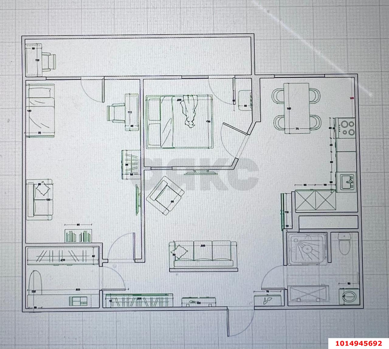 Фото №20: 2-комнатная квартира 72 м² - Краснодар, жилой комплекс Маршал, ул. Гаражная, 87