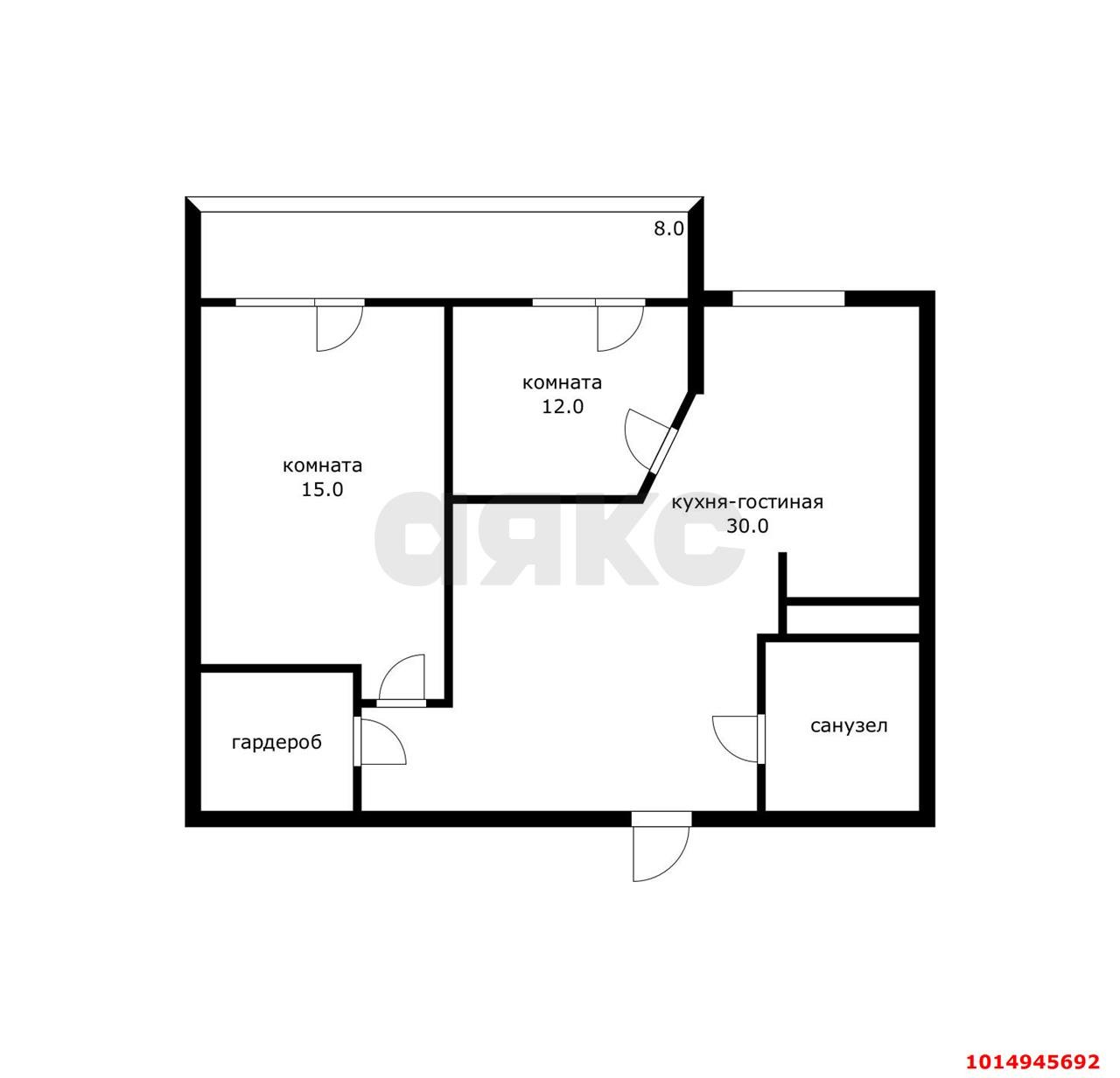 Фото №17: 2-комнатная квартира 64 м² - Краснодар, ЖК Маршал, ул. Гаражная, 87