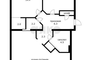 Фото №2: 2-комнатная квартира 74 м² - Краснодар, мкр. 40 лет Победы, ул. Выставочная, 18